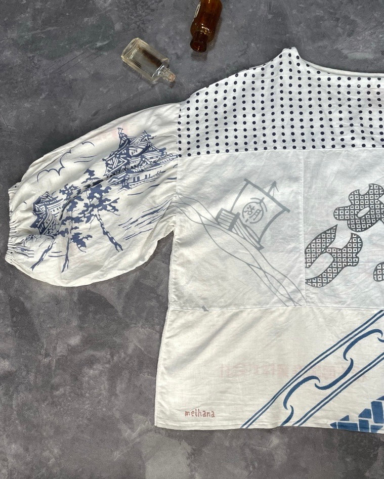 白手ぬぐいのプルオーバー 2325